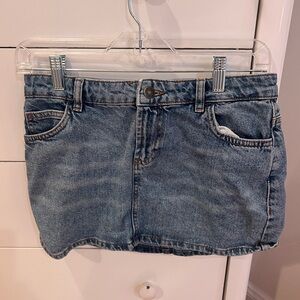 Subdued Denim Mini Skirt
